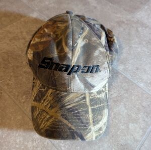 Snap Camo Hat with Black Embroidery